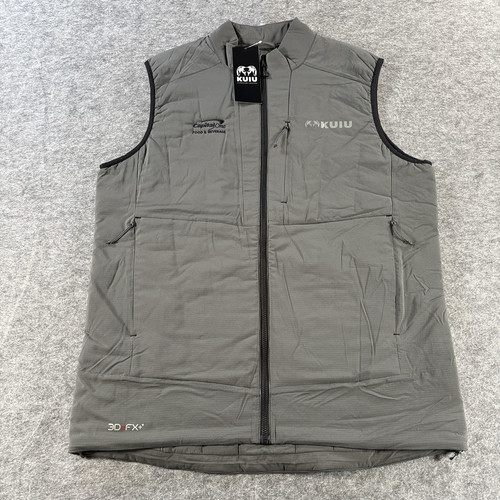 KUIU Kenai Hunting Vest Mens Large NWT Gray Company Embroidery Capital One - Picture 1 of 5