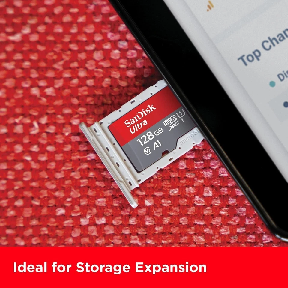 SanDisk 128GB Ultra microSDXC card + SD adapter, Memory card Full HD, up to 140 - Image 4 of 4