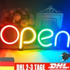 OPEN LED Schild Leuchte Display Leuchtreklame Reklame Leuchtschild Licht Werbung