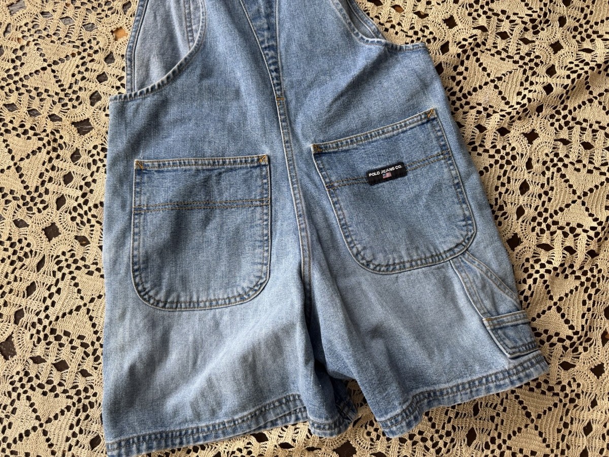 Vintage 90s Y2K Polo Jeans Co Ralph Lauren Denim Overalls
