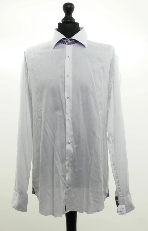 Tommy Hilfiger Herren Langarm Hemd Businesshemd XL KW 43 weiß Button-Down Fitted - Bild 1 von 4
