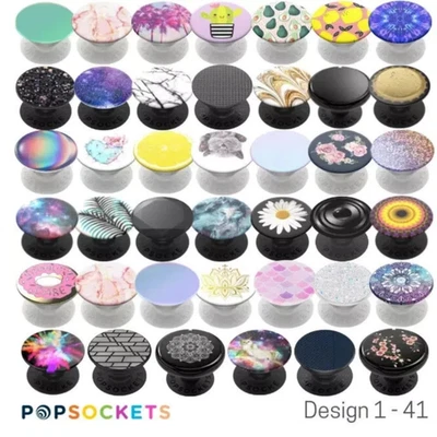 MARKENLOS Pop Out Socket Holder Selfie Finger Grip Stand for Cell Phone iPhone Samsung