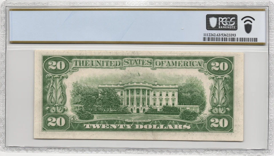 Fr.2059-C 1950 Philadelphia $20 Federal Reserve Note PCGS Choice UNC 63 PPQ - Image 2 of 2