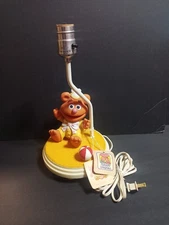 Jim Henson Muppet Babies Nursery Lamp Fozzie Bear Vintage 1984