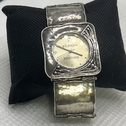 • SILPADA Designs Womens Wristwatch Hammered Sterling Silver 925 Ladies Watch