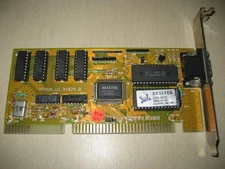 ISA Realtek RTG3105 VGA Video Graphics Array Card Works in Many PC/XT Computers
