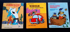 3  VINTAGE HANNA-BARBERA HARDCOVER BOOKS "JABBERJAW" "WHEELIE" HONG KONG PHOOEY"