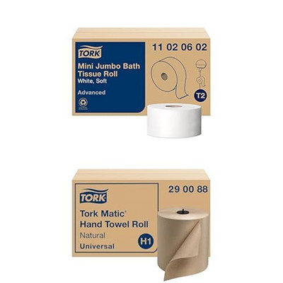 Mini Jumbo Toilet Paper Towels Advanced Soft Quality, Compatible T2  Dispenser,