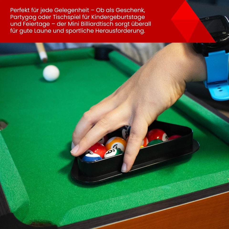 Kyto Tisch Pool Billiard Spiel - Pooltisch Kinder Mini-Billardtisch für das Büro - Bild 4 von 4