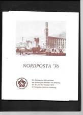 NORDPOSTA 1976 AUSSTELLUNGS-KATALOG "USA 200 JAHRFEIER" RAR !!
