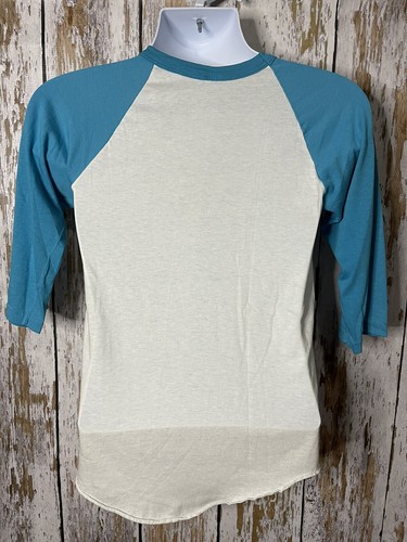 Vintage Pennsylvania Dutch Country Raglan 3/4 Arm Türkis T-Shirt Gr. M - Bild 10 von 15