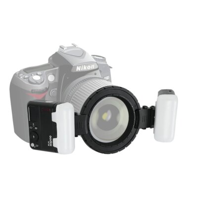 US Godox MF12-K2 2-Light Kit TTL Macro Flash Speedlite+Color Filter Diffuser Kit
