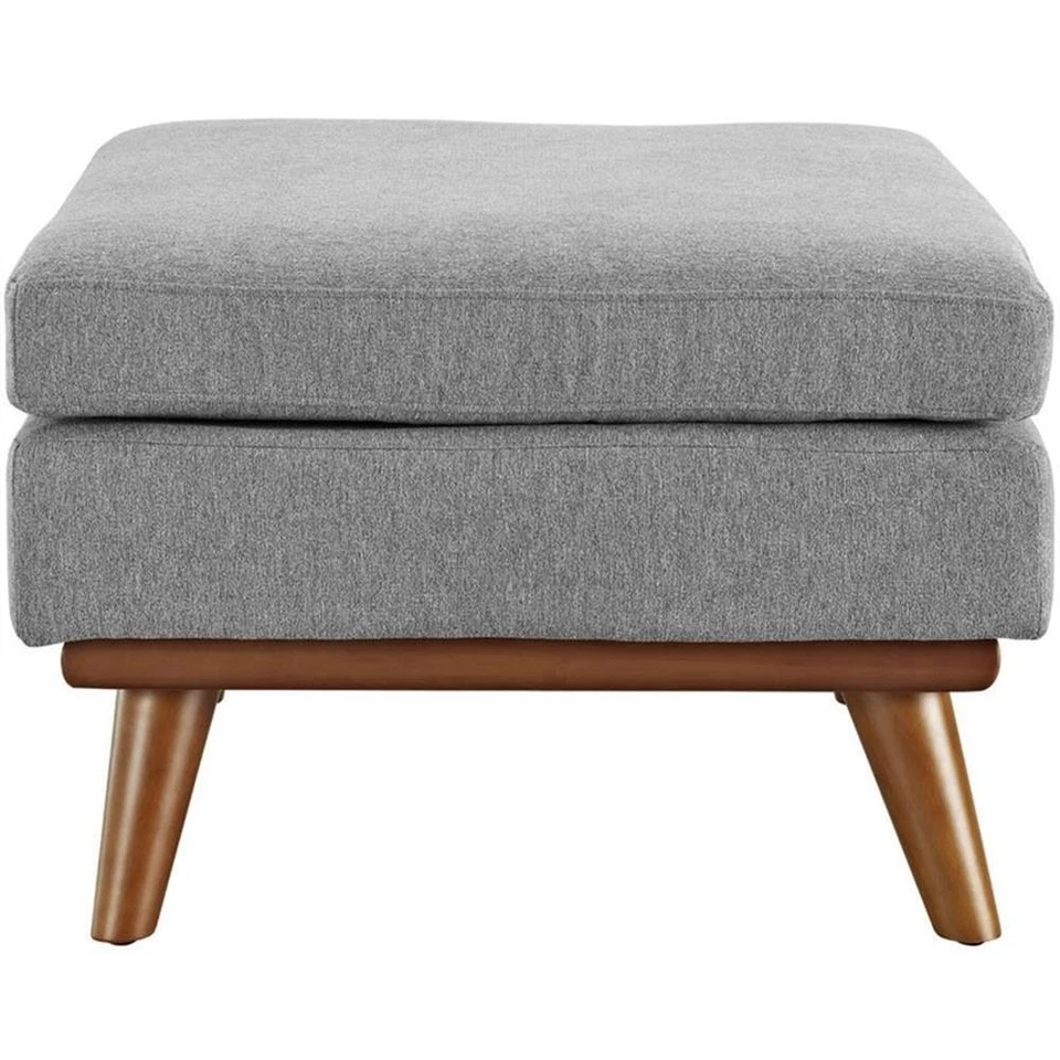 Otomana tapizada de tela de poliéster y madera Modway Engage en gris expectado Foto 4 de 4