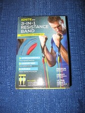 SPRI Ignite 3 in 1 Resistance Band Set Medium Heavy Ultra Heavy New Open Box