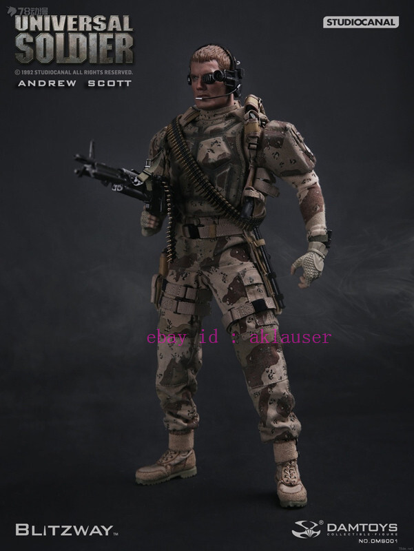 Damtoys Dms001 1/6 Universal Soldier Andrew Scott Action Figure