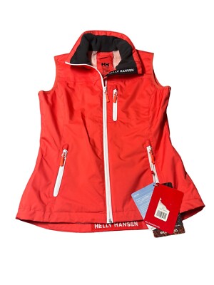 Helly Hansen Women's Crew Vest Waterproof, Windproof, Breathable Cayenne Small