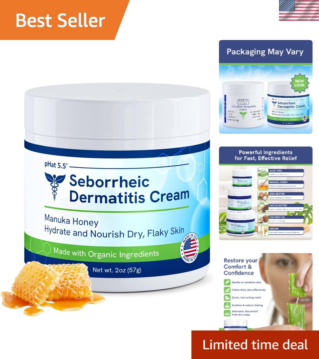 Seborrheic Dermatitis Face Lotion - Hydrating and Anti-Itch Formula for Adults