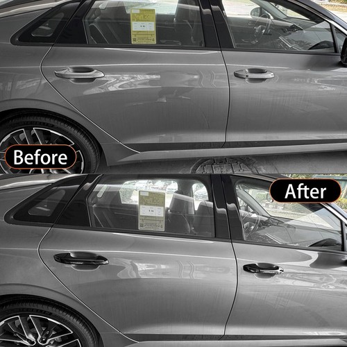 4x Glossy Black Exterior Door Handle Cover Trim for For Kia K5 Touch Sensitive - Picture 3 of 7