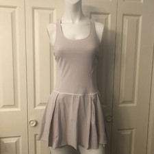Ivivva 14 XL Girls or  Small Women Tennis Dress A Line Pleated Skirt Pale Mauve