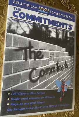 Singalong Karaoke DVD, Sunfly, COMMITMENTS, NEW, 14 trks, see photos for content
