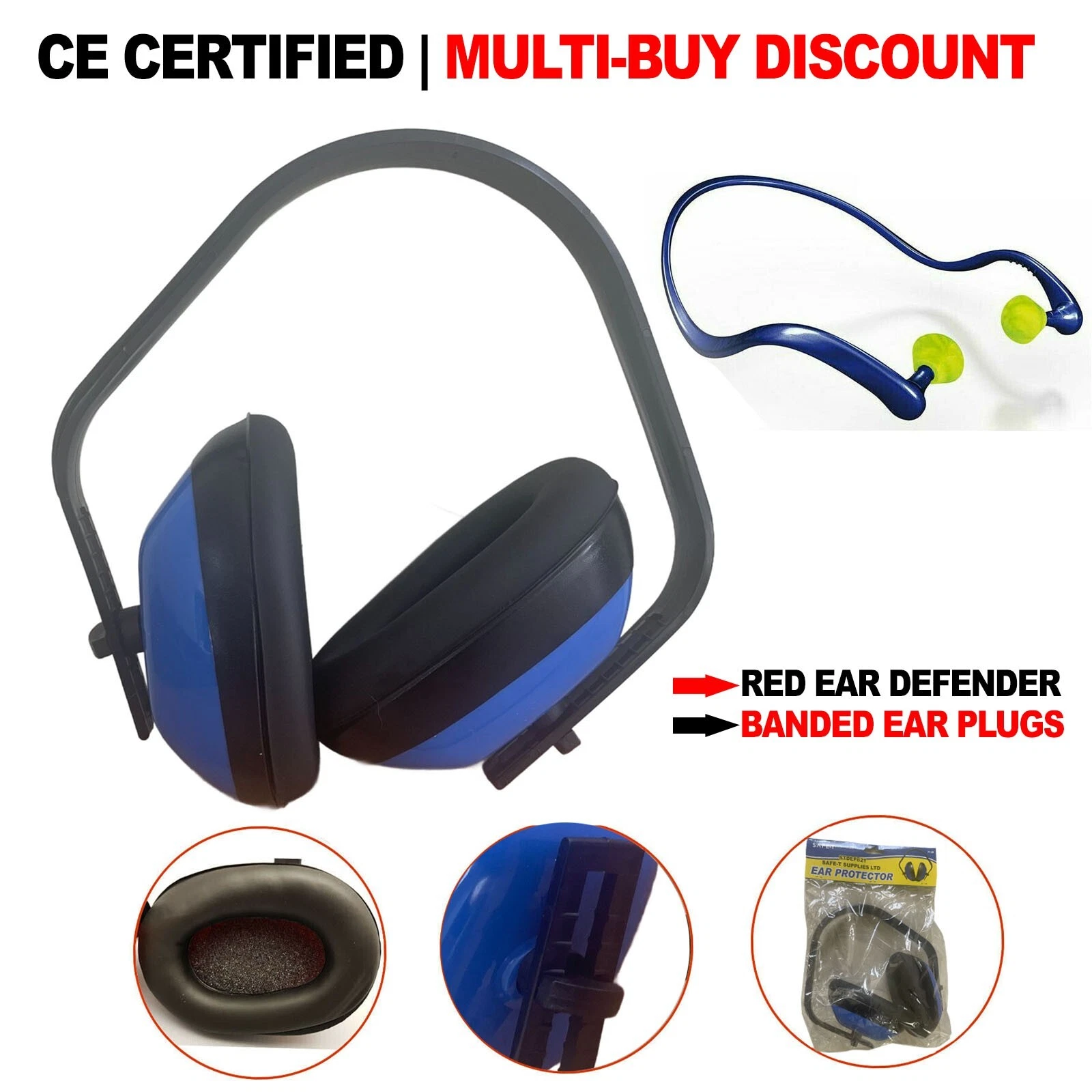 Bouchons d'oreilles pour adultes protection auditive de sécurité casque de réduction du bruit