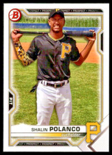 2021 Bowman Draft #BD176 Shalin Polanco Pittsburgh Pirates