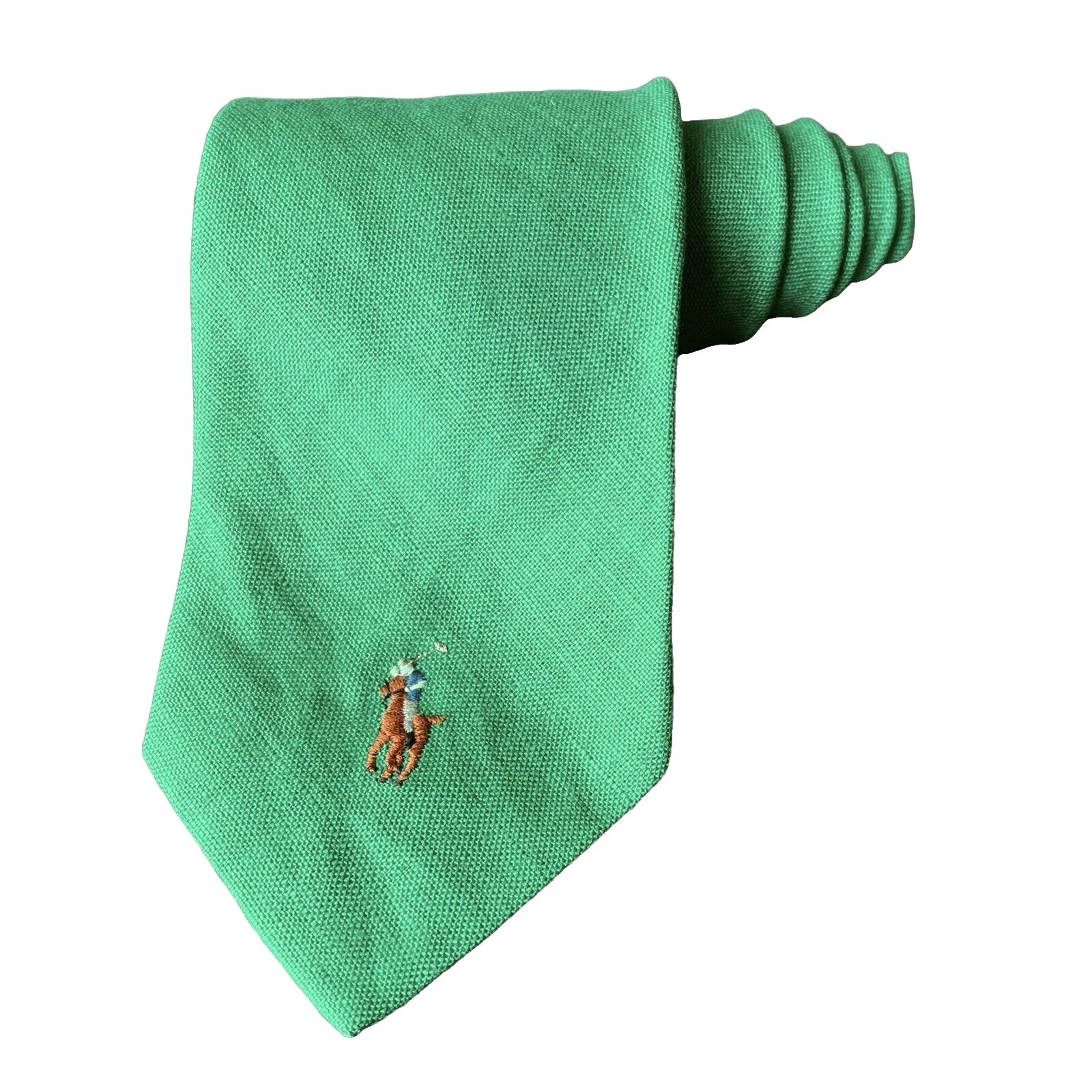 Polo Ralph Lauren Solid Pattern 100% Linen Ties for Men