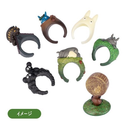 Studio Ghibli My Neighbor Totoro Figurenring KASARISCH #5 Makkuro-Kurosuke - Bild 5 von 6