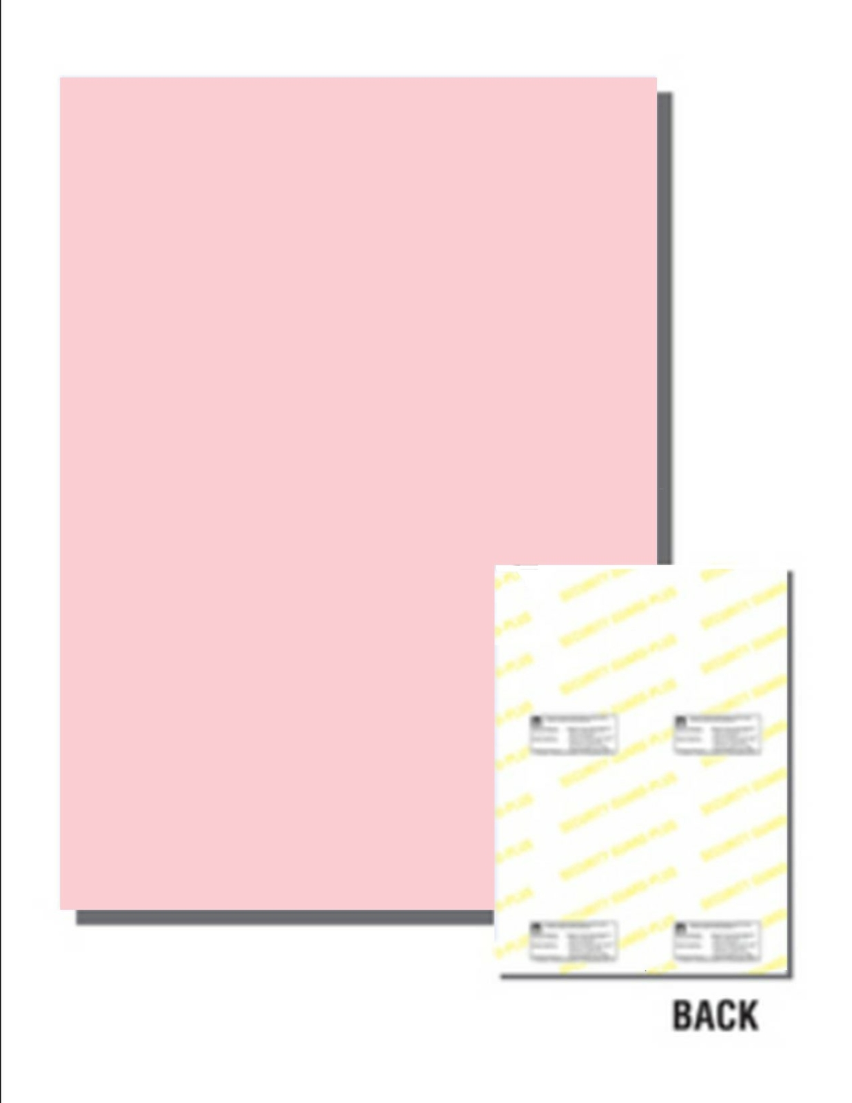 RxVOID Pantograph Security Prescription Paper, Bond Red, 8.5x11, 1000 Sheets