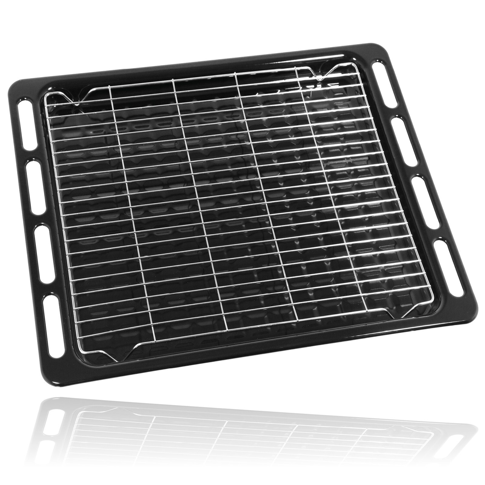 Oven Grill Tray Shelf UNIVERSAL Full Width Roasting Base Pan Rack 476mm x 374mm