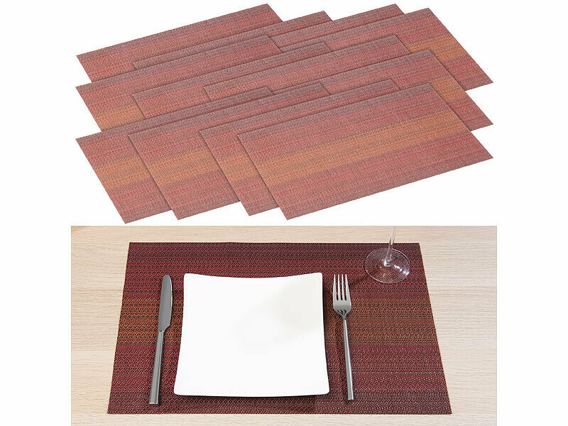 Set de table en polyester Rosenstein & Söhne napperon de table rectangulaire 45 x 30 cm