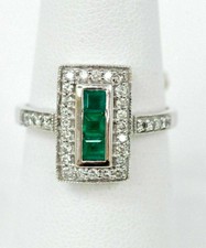 Simulated Princess Emerald  Round Sapphire In 935 Silver Engagement Women Ring
