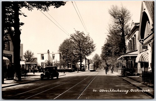 Niederlande NE, Utrechtscheweg, Oosterbeek, Hauptstraße, Straße, alte Postkarte