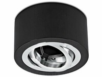 Slim Aluminium Aufbaustrahler Schwenkbar Strahler Schwarz - FüR Led Modul 230V