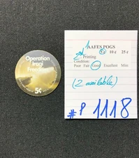 AAFES POGS, 2nd Series/Printing,1 POGS, 5¢, #P1118, GOOD