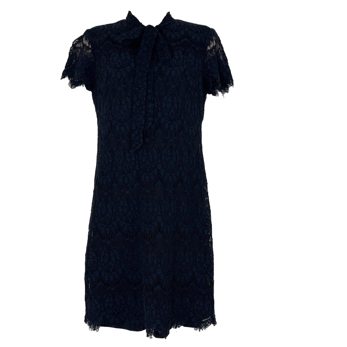 betsey johnson navy lace dress NWT Betsey Johnson Navy Blue Long Sleeve Lace Dress Size 12