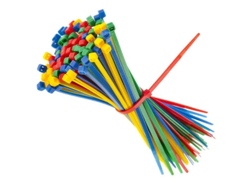 100 Pack Cable Ties All Sizes & Colours Tie Wraps Nylon Zip Ties Strong Extra - Picture 10 of 22