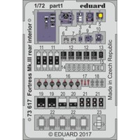 MW22 Eduard 73617 Fortress Mk.Iii Rear Interior 1/72 Pe Set For Airfix