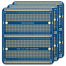 Electrocookie Solderable Breadboard PCB Double Column Board for Electronics Proj