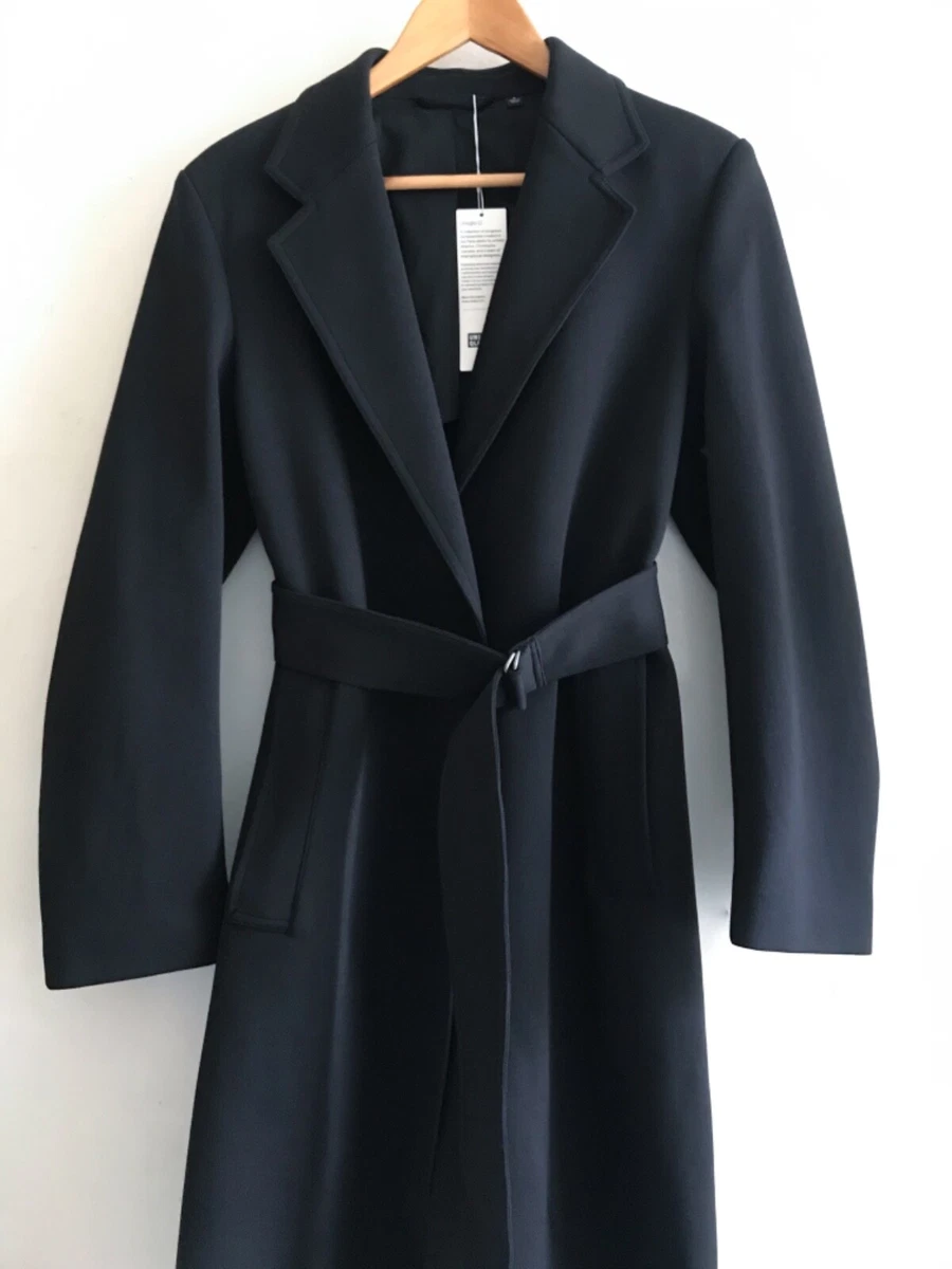 Uniqlo U Lemaire Women s Jersey Belted Chester Coat Small Black