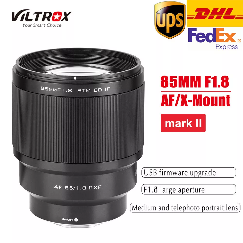 VILTROX 85mm F1.8 II AF Lens For Fujifilm Fuji X-mount X-T3 X-T30