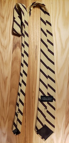 Lands End tie, cream with red and navy stripes, beautiful, preppy, ivy - Picture 6 of 7