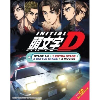 DVD INITIAL D COMPLETE Stage 1-6 +3 Movie +3 Extra Stage +3 Battle + Extra Gift