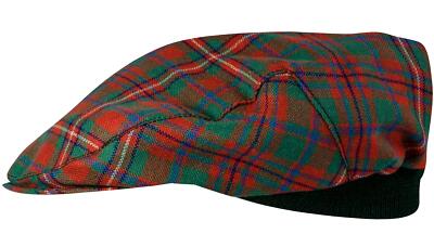 Herren Schottenkaro Flatcap MacKinnon uralt Tartan kariert Einheitsgröße schottisch hergestellt Mütze