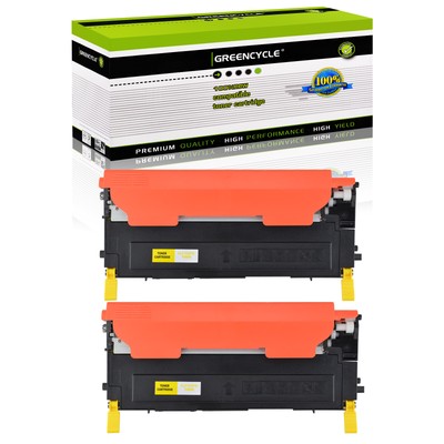2PK Yellow CLT-409S TONER Fits For Samsung CLX-3175 CLX-3175n CLX-3175fn Printer