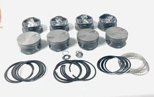 MORESA Hypereutectic Flat Top 2vr Pistons+MOLY Rings 2007-09 Chevy GM 6.2L +.020