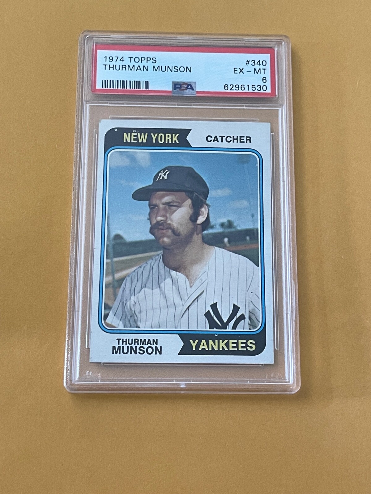 DCC: 1974 Topps Thurman Munson #340 PSA 6 EX-MT New York Yankees