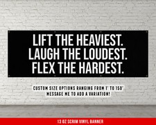 Inspirational Weightlifting Banner - Motivational Gym Wall Art