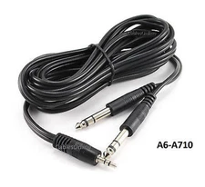 10ft Stereo 3.5mm Male to Dual 1/4" Stereo Male Y-Splitter Audio Cable, A6-A710
