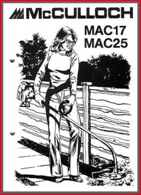 McCulloch Montageanleitung - Rasentrimmer MAC17 und MAC25 - Original